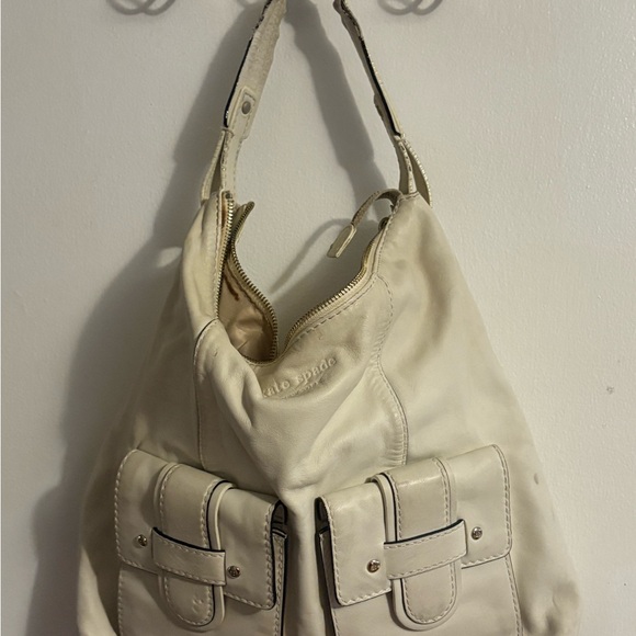 Kate Spade Cream Hobo Bag with Pockets - Picture 1 of 3